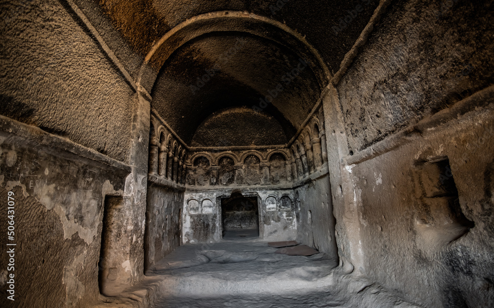 Astonishing Selime Monastery monks' living quarters in Cappadocia, Turkey