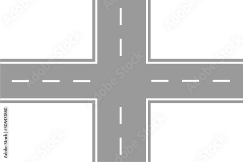 車が走行する道路の交差点
