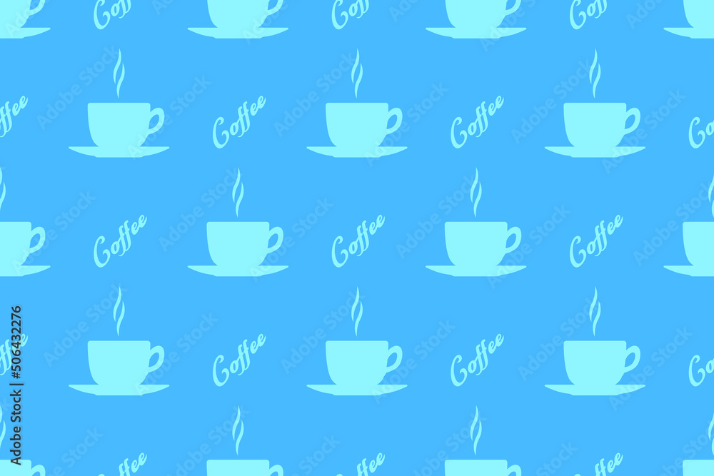 Seamless pattern on the theme of coffee. Seamless pattern on the theme of coffee.