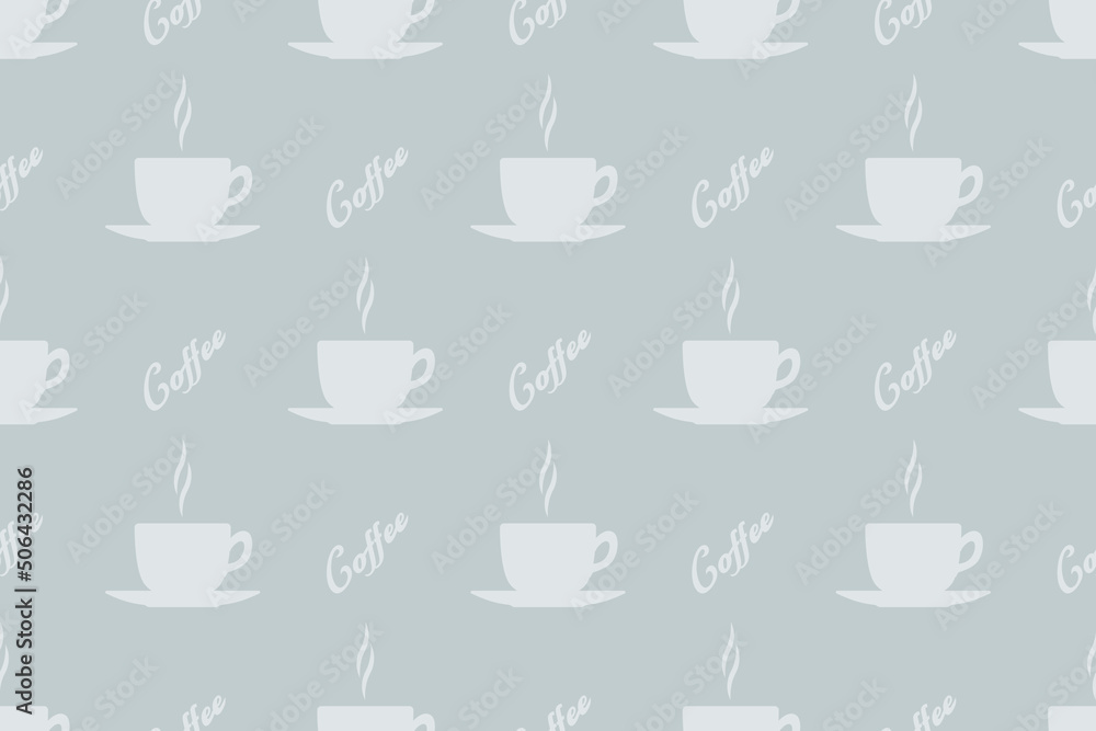 Seamless pattern on the theme of coffee. Seamless pattern on the theme of coffee.