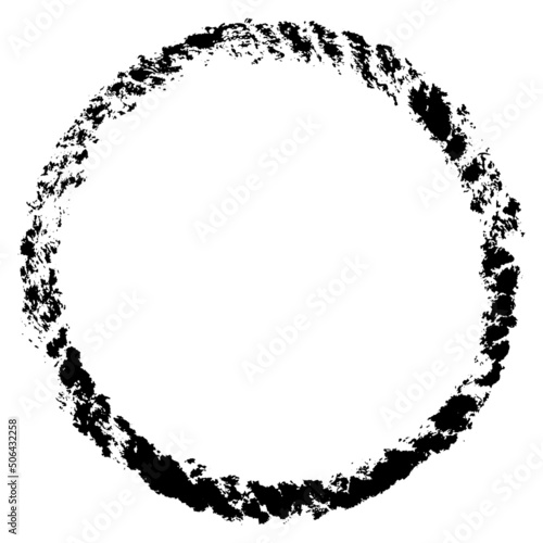 Schwarzes Tau Kreis Stempel