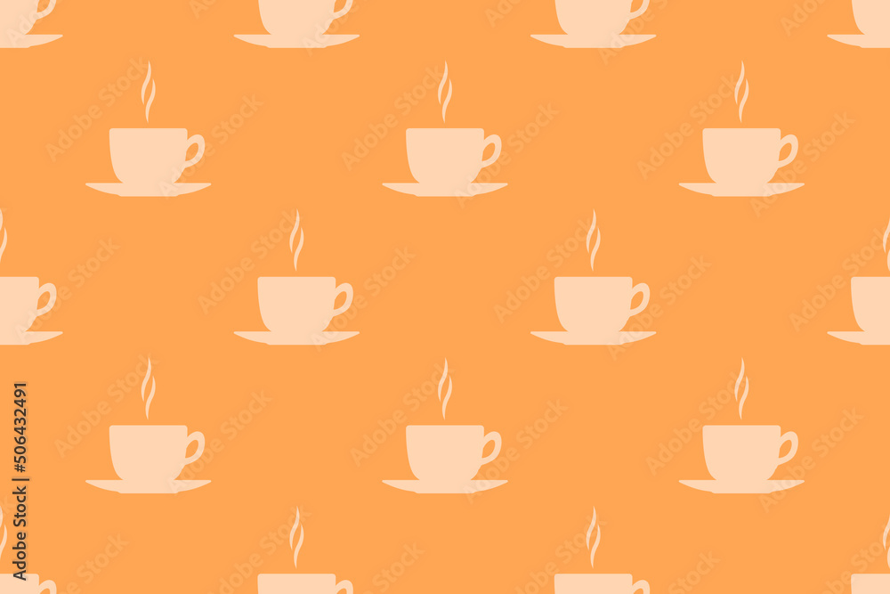 Seamless pattern on the theme of coffee. Seamless pattern on the theme of coffee.