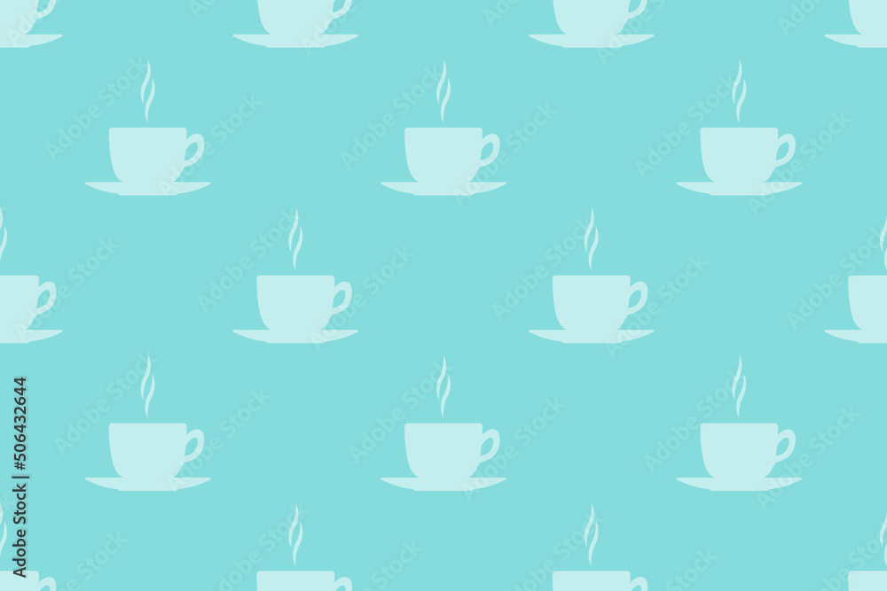 Seamless pattern on the theme of coffee. Seamless pattern on the theme of coffee.
