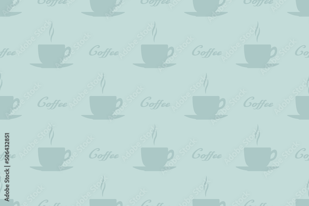 Seamless pattern on the theme of coffee. Seamless pattern on the theme of coffee.