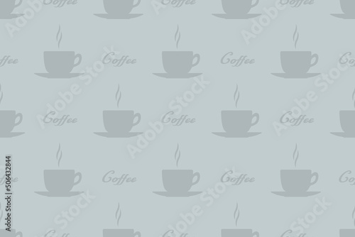 Seamless pattern on the theme of coffee. © Zuev Ali