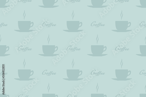 Wallpaper Mural Seamless pattern on the theme of coffee. Torontodigital.ca