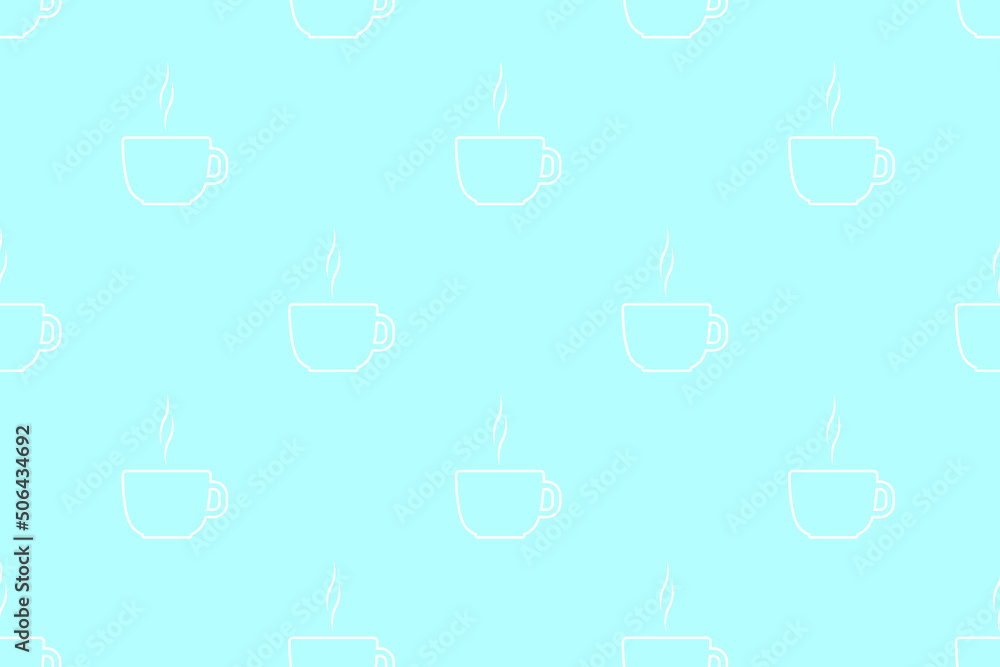 Seamless pattern on the theme of coffee. Seamless pattern on the theme of coffee.