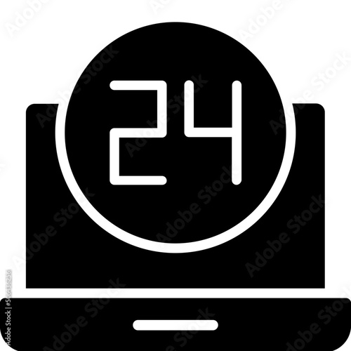 24 hours icon