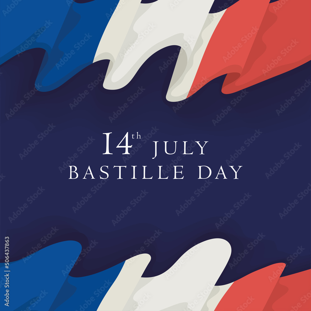 bastille day celebration lettering - obrazy, fototapety, plakaty 