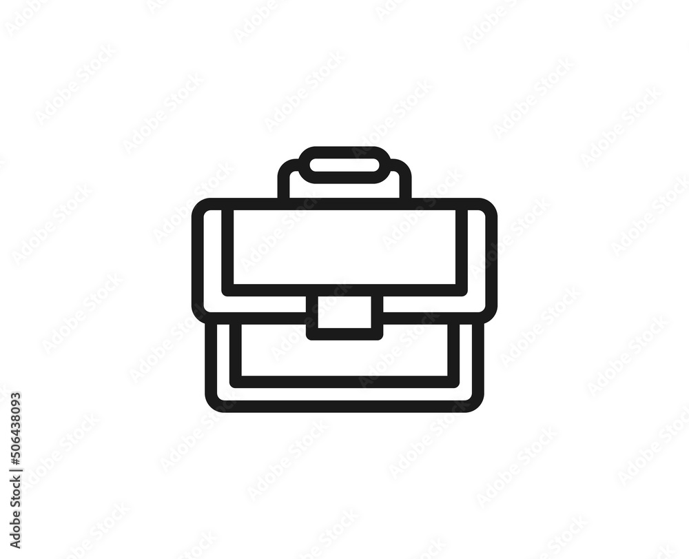 Case line icon on white background Case line icon on white background