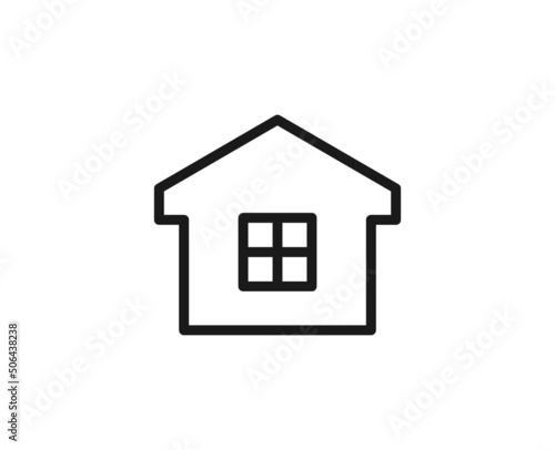 Constraction line icon on white background