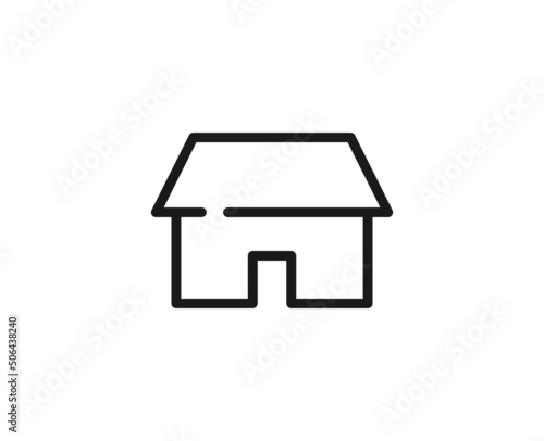 Constraction line icon on white background
