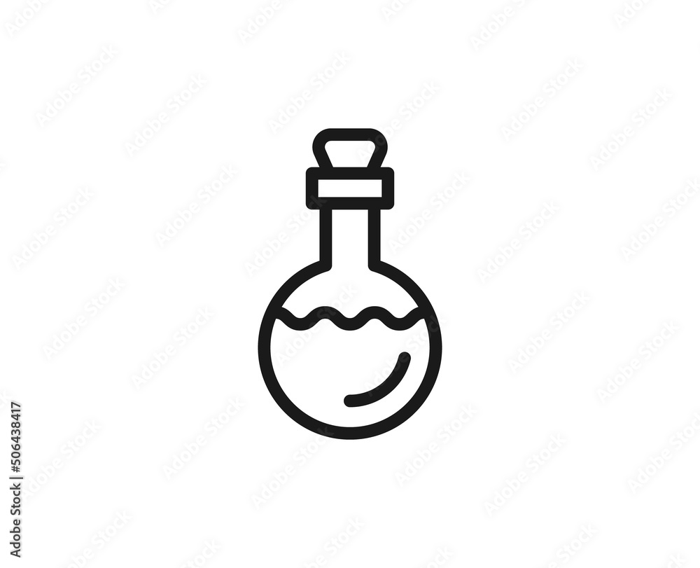 Beauty line icon on white background Beauty line icon on white background