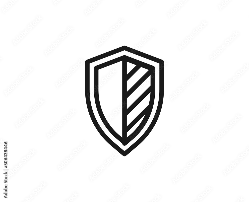 Black line icon on white background Black line icon on white background
