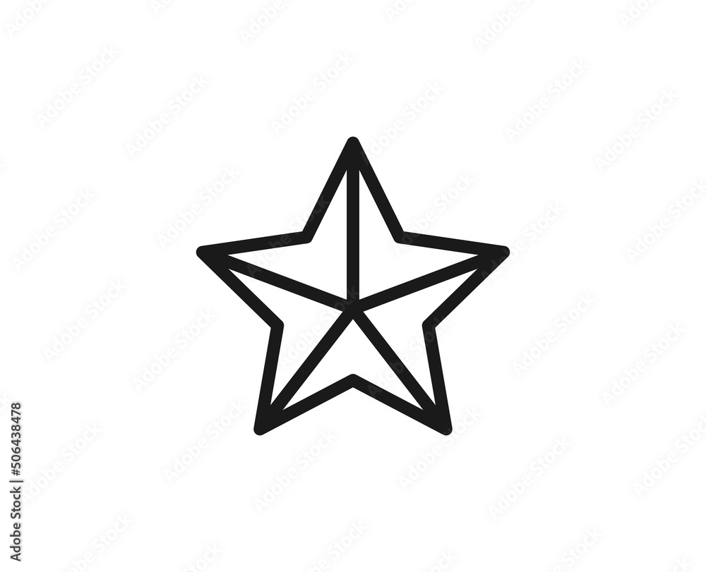 Obraz premium Black line icon on white background