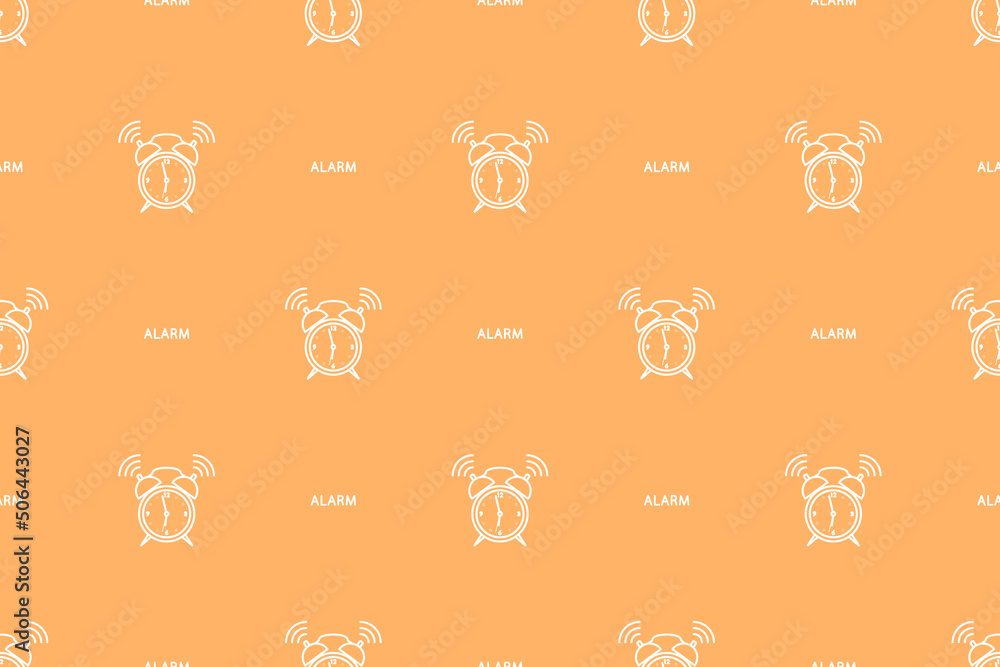 Seamless pattern from alarm clocks. Background on the theme of clocks, alarm clocks. Seamless pattern from alarm clocks. Background on the theme of clocks, alarm clocks.