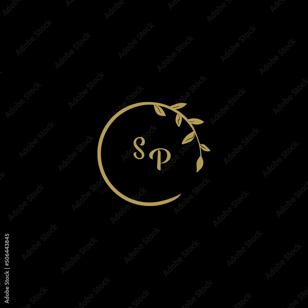 SP Initial Letter handwriting logo hand drawn template vector logo for ...