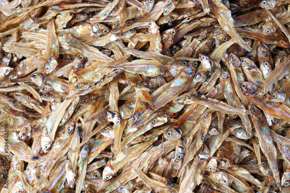 tasty dried and salted fish stock