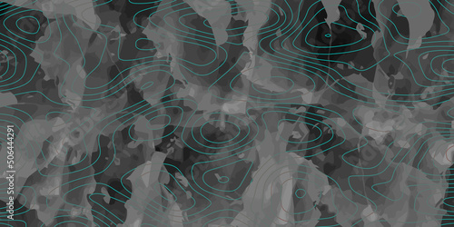 Topographic multicolored linear background for design, abstraction with place for text, Topographic background and texture, monochrome image.Abstract Geographic Curves Background.