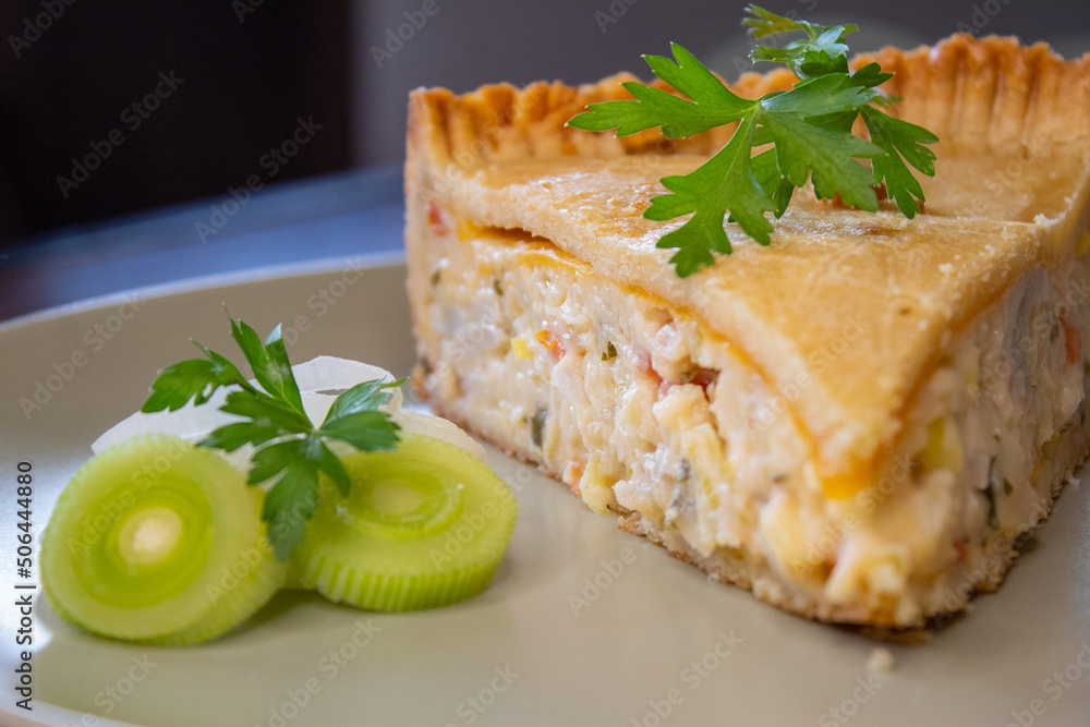 Torta de alho poró Torta de alho poró