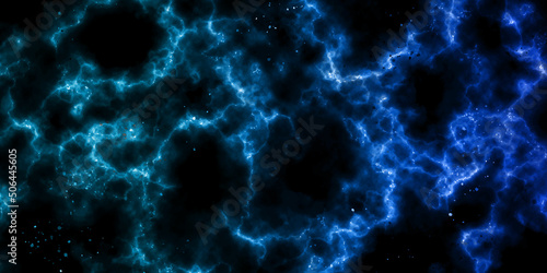Star field in galaxy space with nebulae, abstract watercolor digital art painting starlight nebula in galaxy at universe. Dark Night Sky Deep Space background - Wide dark outer space multi-coloured.