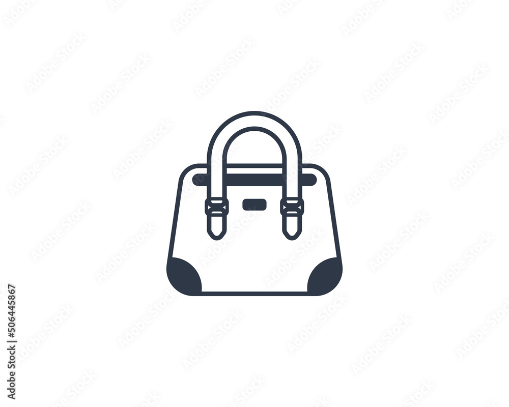 Handbag vector flat emoticon. Isolated Women’s Bag illustration. Handbag icon Handbag vector flat emoticon. Isolated Women’s Bag illustration. Handbag icon