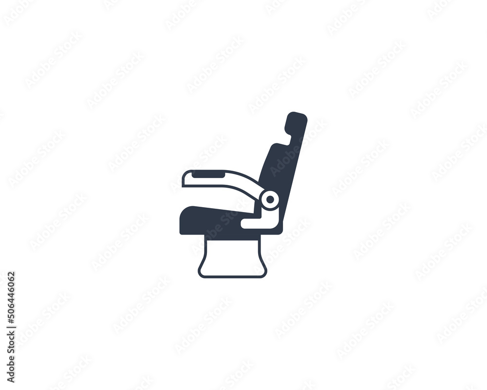 Seat vector flat emoticon. Isolated Airplane Seat illustration. Bus Seat icon Seat vector flat emoticon. Isolated Airplane Seat illustration. Bus Seat icon