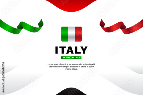 Italy Republic day event background
