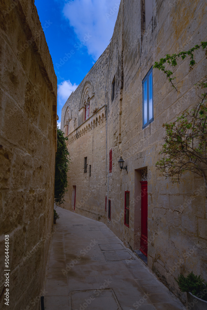 narrow street in the old town