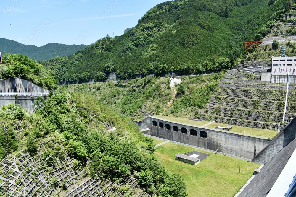 ダム、ダム湖、奈良県、日本の風景
