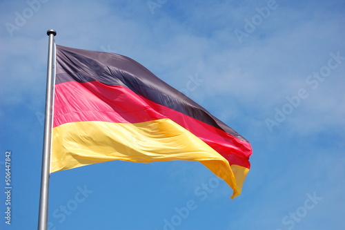 Fotografie, Obraz german flag against sky