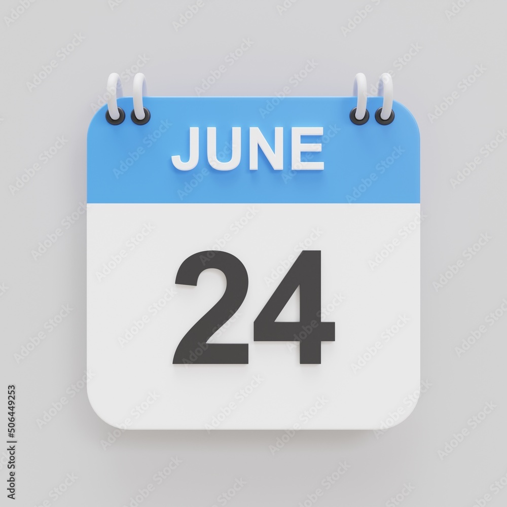 Fototapeta premium 3d rendering of calendar icon