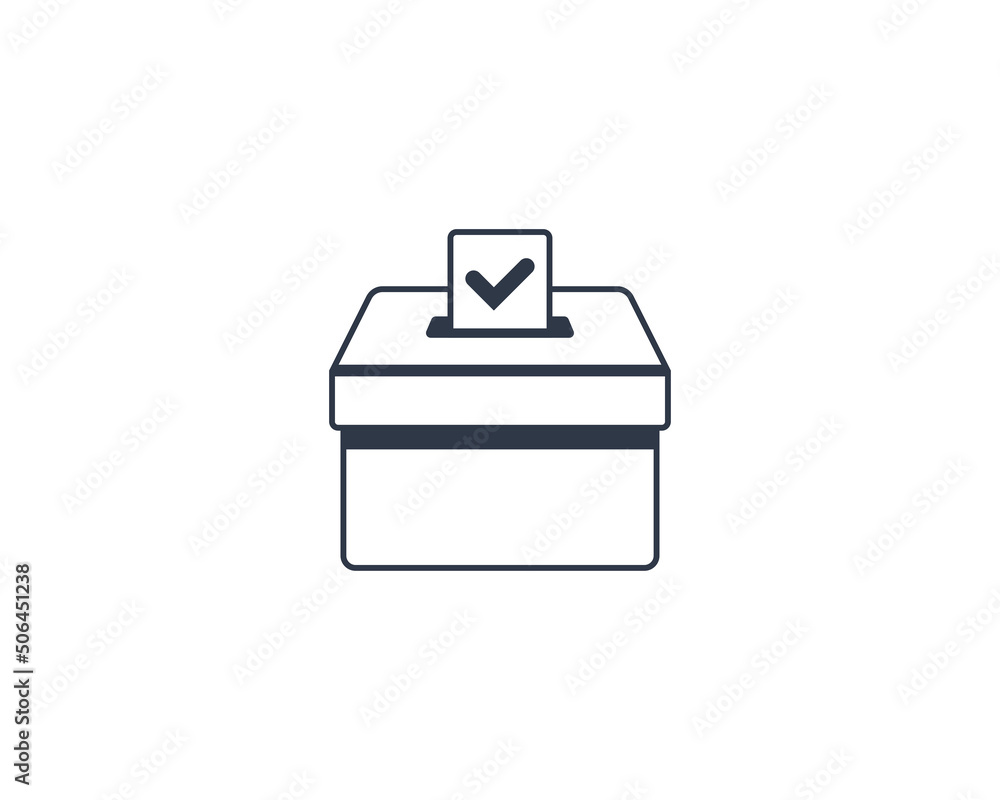 Ballot box Vector Isolated Emoticon. Ballot box Icon Ballot box Vector Isolated Emoticon. Ballot box Icon