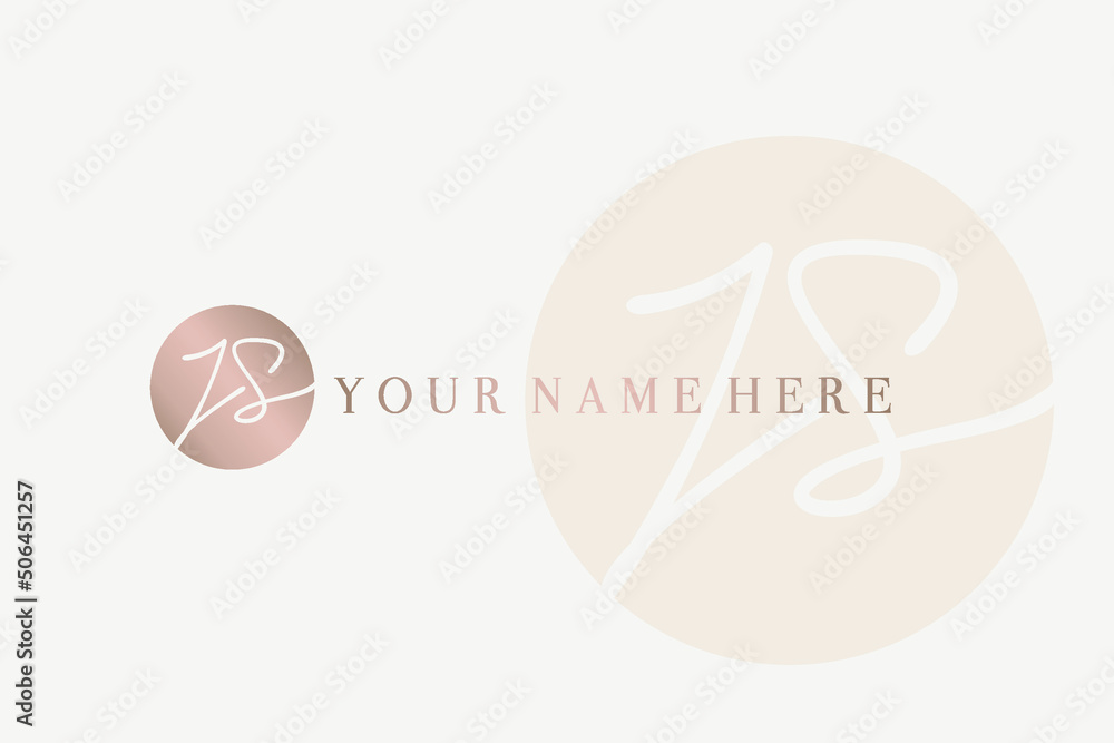JS monogram logo.Calligraphic signature icon.Uppercase letter j, letter ...