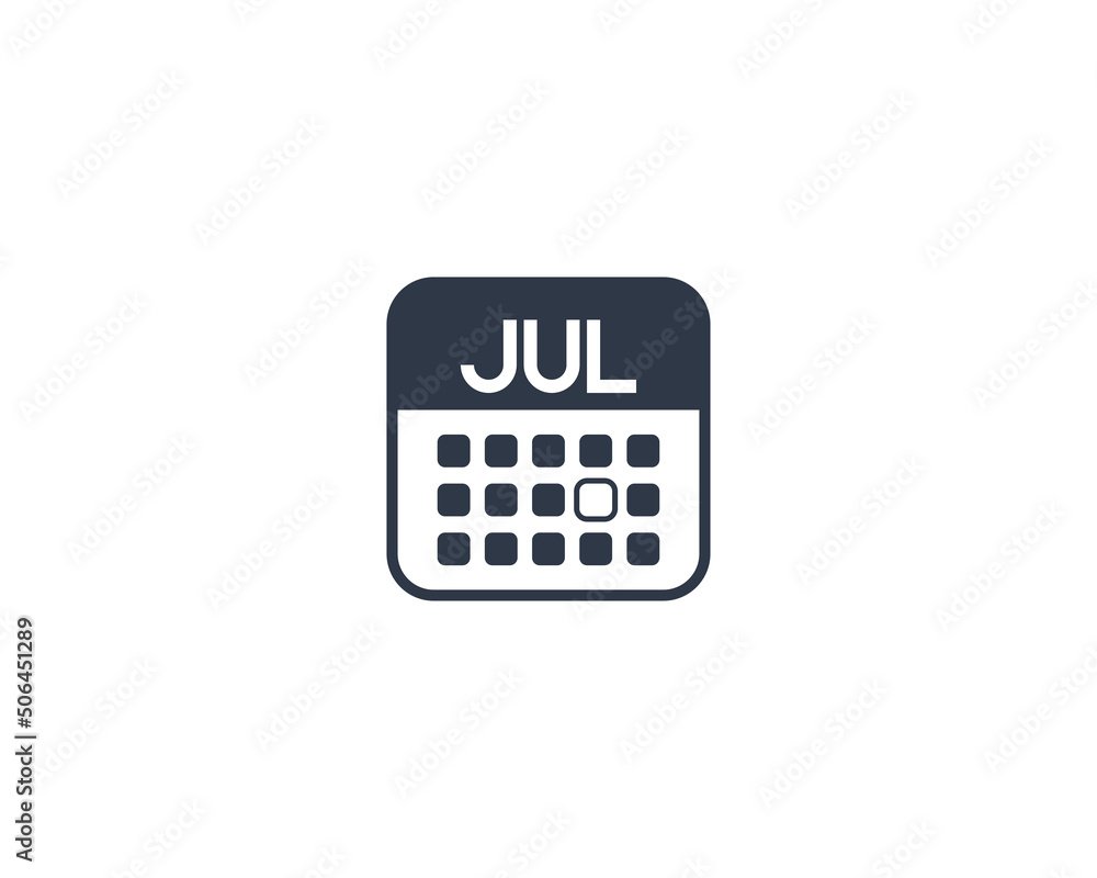 Calendar Vector Isolated Emoticon. Calendar Icon Calendar Vector Isolated Emoticon. Calendar Icon