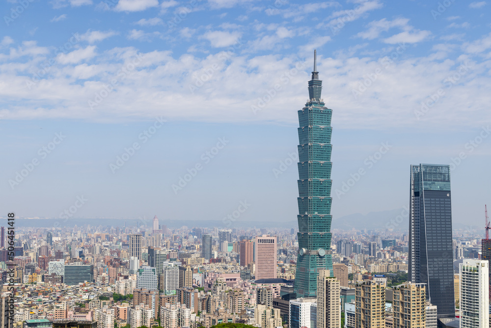 Taipei city skyline