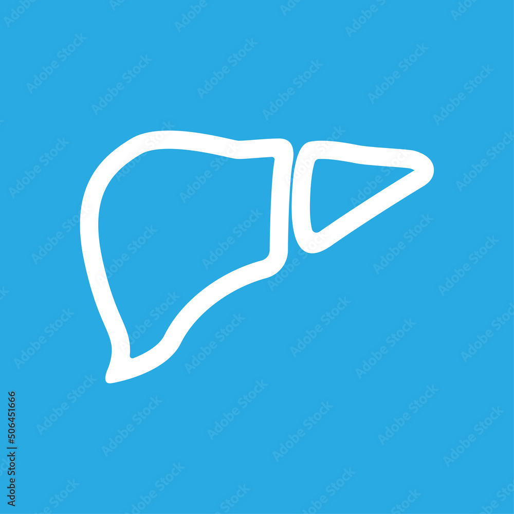 icons of body organs, liver on a white background, vector illustration icons of body organs, liver on a white background, vector illustration