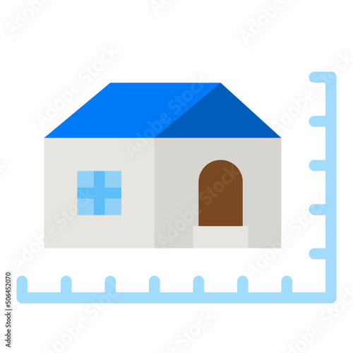 area flat icon