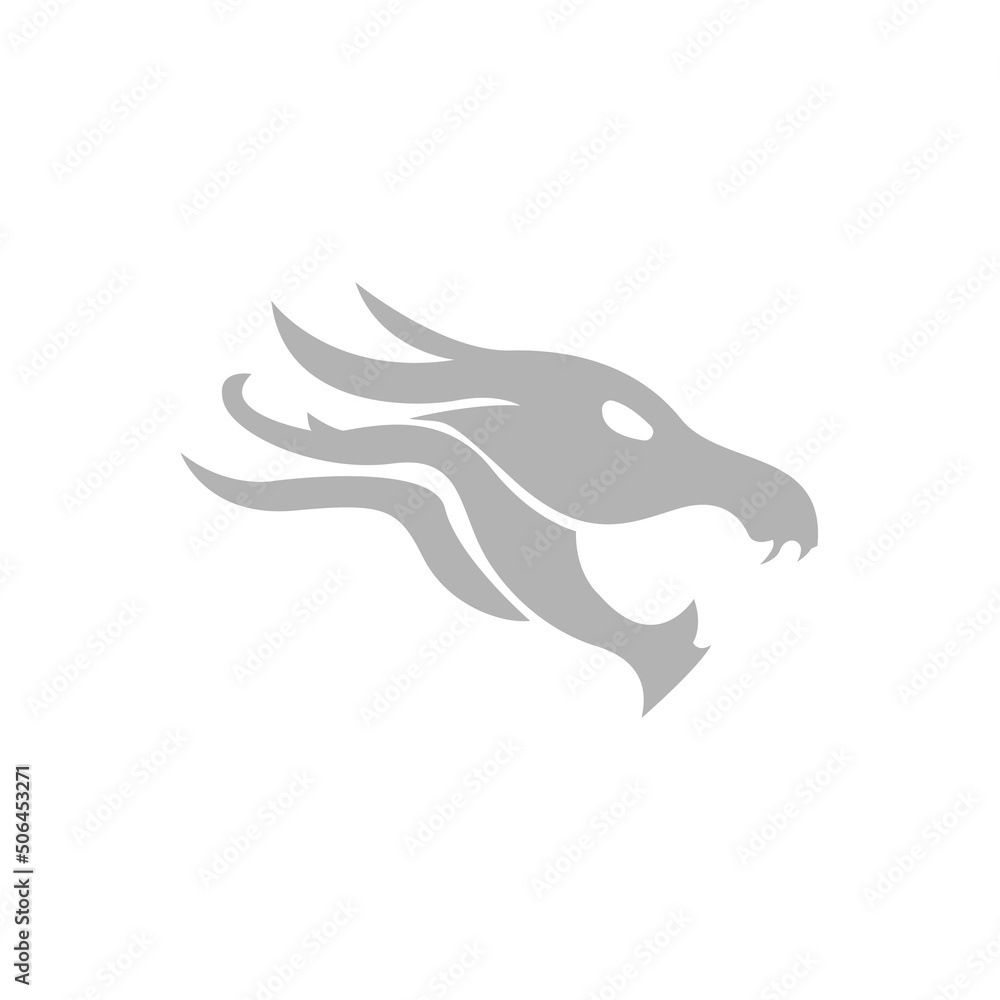 dragon icon on a white background, vector illustration dragon icon on a white background, vector illustration