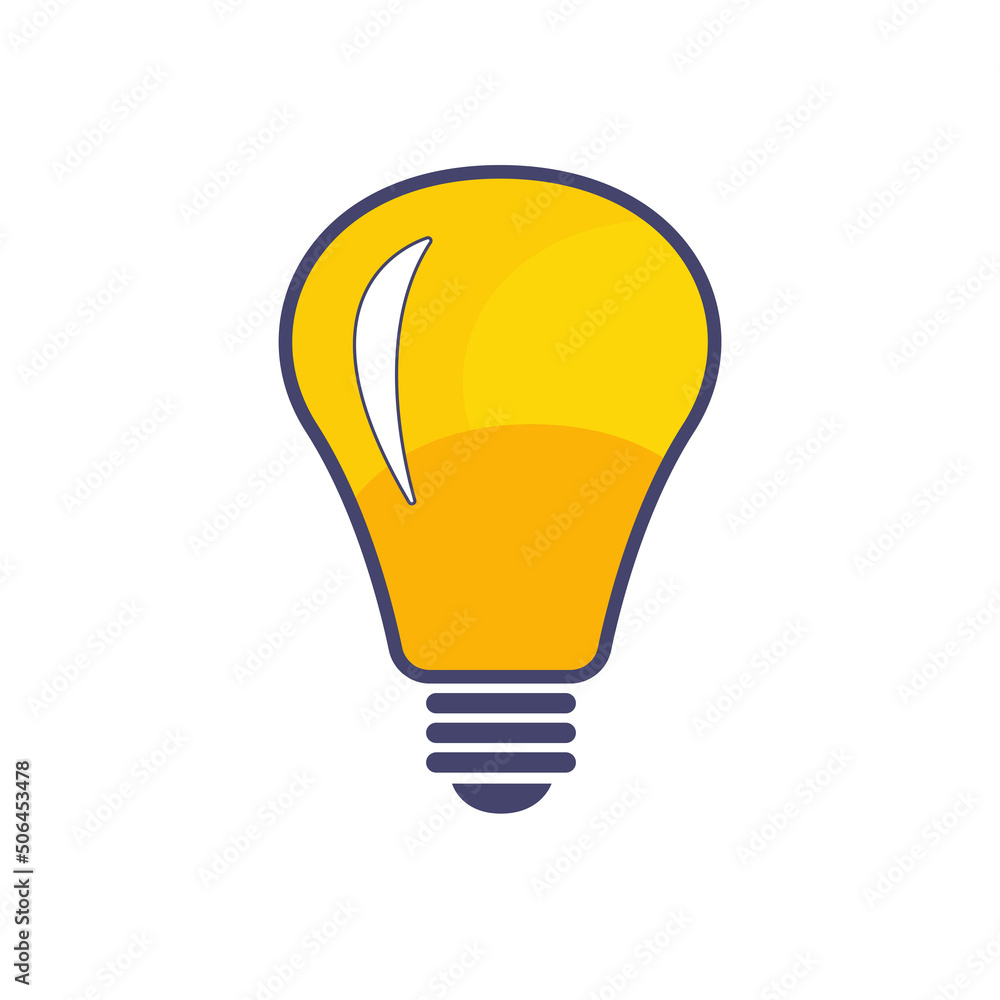 light bulb icon on a white background, vector illustration light bulb icon on a white background, vector illustration