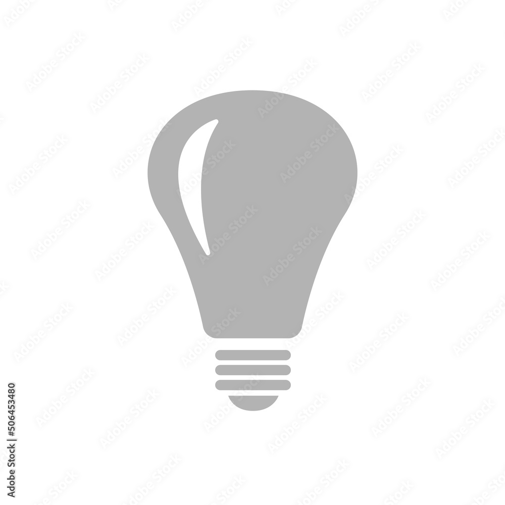 light bulb icon on a white background, vector illustration light bulb icon on a white background, vector illustration