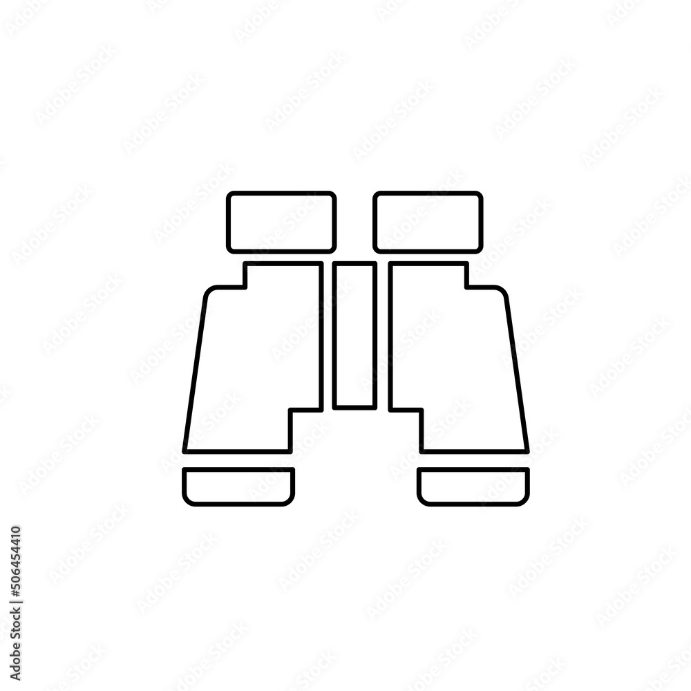 binoculars icon on a white background, vector illustration binoculars icon on a white background, vector illustration
