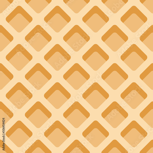 Seamless Pattern with Simple Waffle 3D
