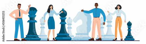 Conflict concept. Business controversy or disagreement. Communicative