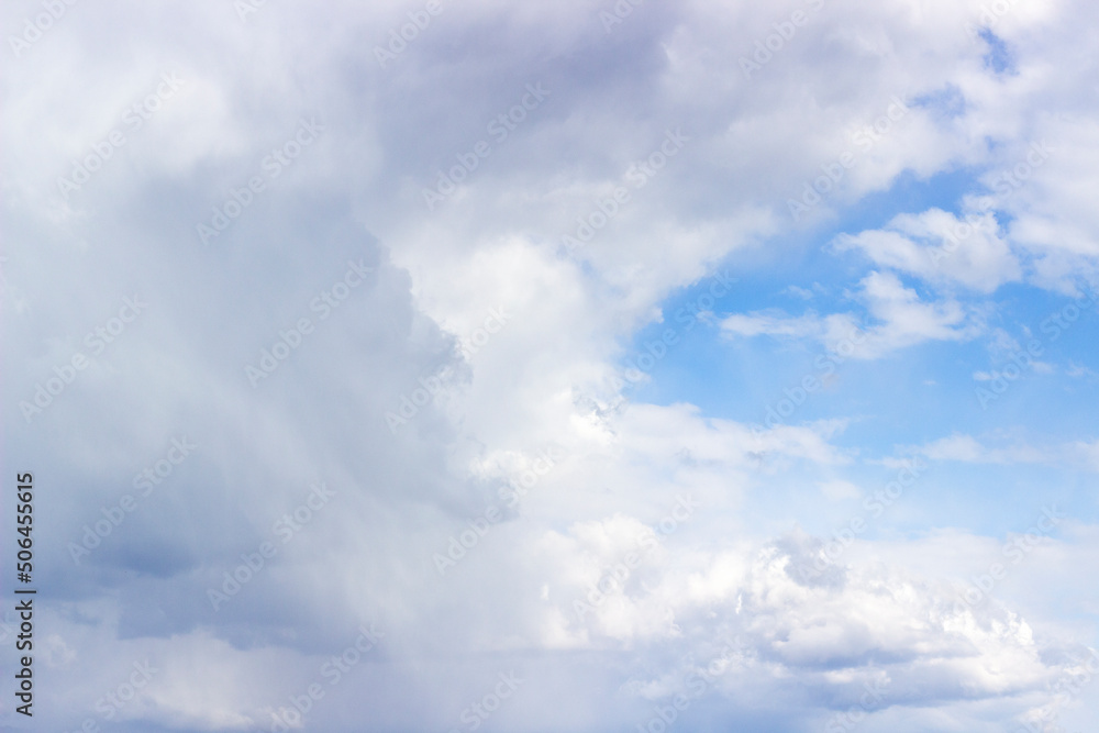 Fototapeta premium summer blue sky with white clouds