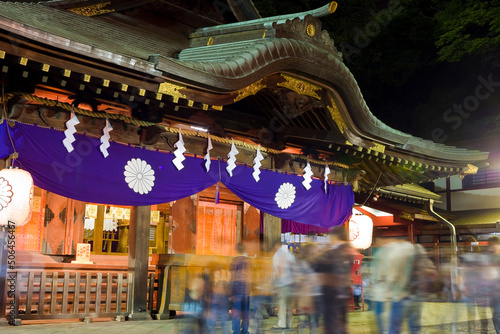 神社　門　神社仏閣　拝殿　大國魂神社　随神門　寺社仏閣