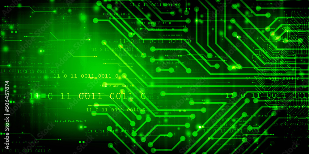 2d illustration Abstract futuristic electronic circuit technology background 2d illustration Abstract futuristic electronic circuit technology background
