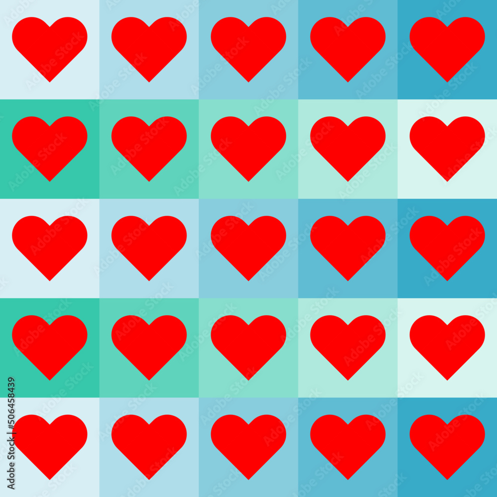 seamless pattern with hearts design seamless pattern with hearts design