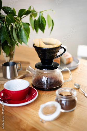 Filter coffee brewing process