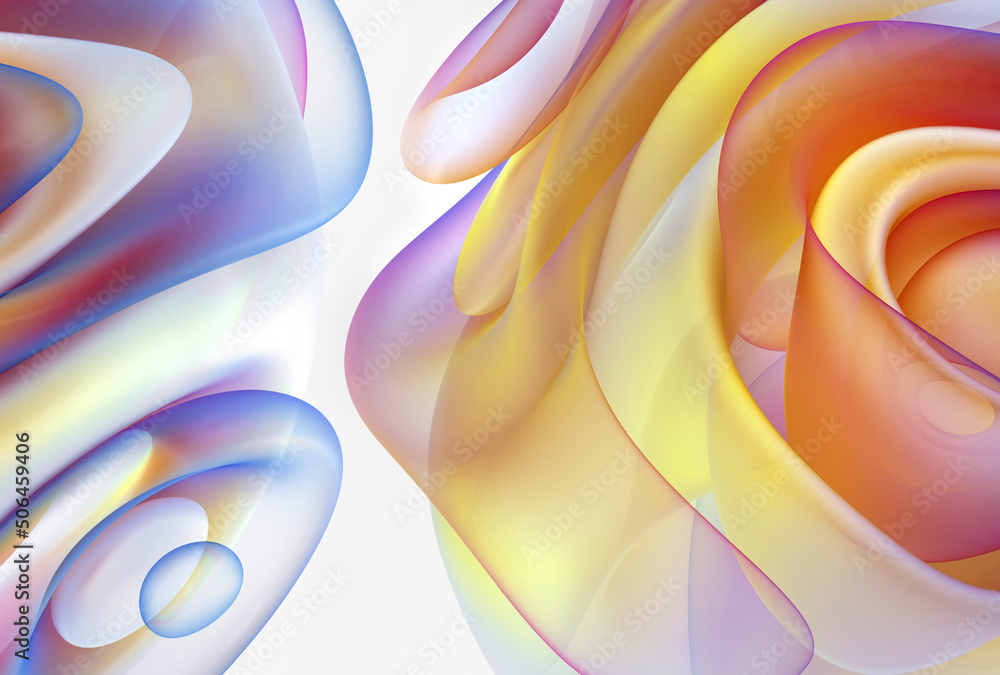 3d render with part of surreal abstract art 3d ball flower in organic curve round wavy smooth and soft bio forms in matte glass material painted in extreme gradient bright yellow and purple color 3d render with part of surreal abstract art 3d ball flower in organic curve round wavy smooth and soft bio forms in matte glass material painted in extreme gradient bright yellow and purple color